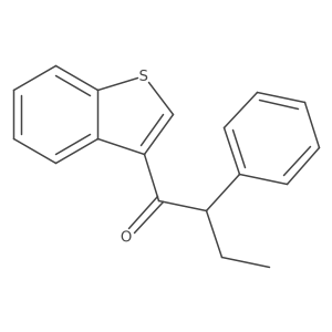 1-(Benzo[b]thiophen-3-yl)-2-phenylbutan-1-one结构式