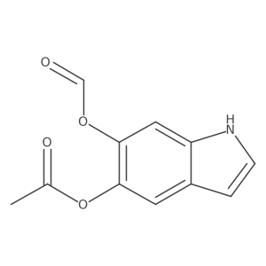 6-(Formyloxy)-1H-indol-5-yl acetate结构式
