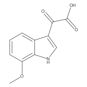 2-(7-methoxy-1H-indol-3-yl)-2-oxoacetic acid结构式
