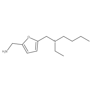 N-{[5-(Aminomethyl)-2-furyl]methyl}-N-ethylbutan-1-amine Structure