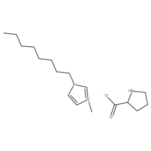 1-Methyl-3-octyl-1H-imidazol-3-ium L-prolinate Structure
