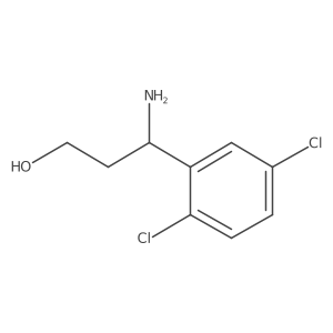 (3R)-3-Amino-3-(2,5-dichlorophenyl)propan-1-OL Structure