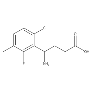 (I(3)S)-I(3)-Amino-6-chloro-2-fluoro-3-methylbenzenebutanoic acid Structure
