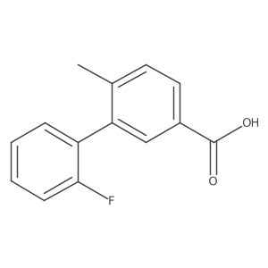 2'-Fluoro-6-methyl-[1,1'-biphenyl]-3-carboxylic acid结构式