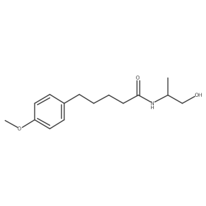N-[(1S)-2-Hydroxy-1-methylethyl]-4-methoxybenzenepentanamide结构式
