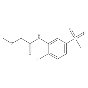 n-(2-Chloro-5-(methylsulfonyl)phenyl)-2-methoxyacetamide Structure