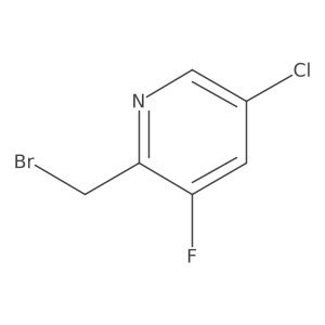 2-(Bromomethyl)-5-chloro-3-fluoropyridine结构式