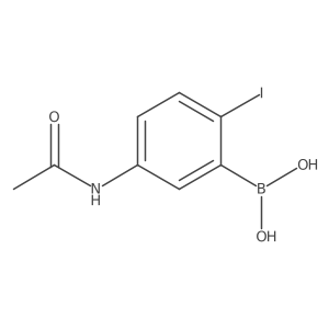 (5-Acetamido-2-iodophenyl)boronic acid Structure