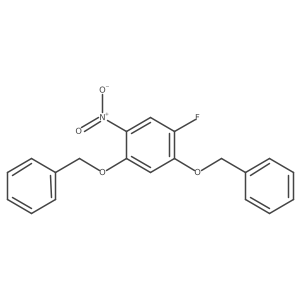 1,5-Bis(benzyloxy)-2-fluoro-4-nitrobenzene Structure