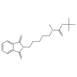 Tert-butyl (5-(1,3-dioxoisoindolin-2-yl)pentyl)(methyl)carbamate结构式