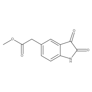 Methyl 2-(2,3-dioxoindolin-5-yl)acetate Structure