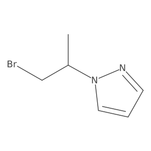 1-(1-Bromopropan-2-yl)pyrazole Structure
