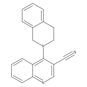 4-(3,4-dihydroisoquinolin-2(1H)-yl)quinoline-3-carbonitrile结构式