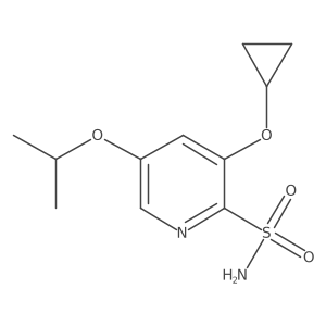 3-Cyclopropoxy-5-isopropoxypyridine-2-sulfonamide Structure
