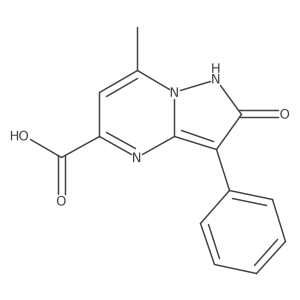 7-Methyl-2-oxo-3-phenyl-1,2-dihydropyrazolo[1,5-a]pyrimidine-5-carboxylic acid结构式