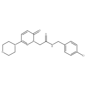 N-(4-chlorobenzyl)-2-[3-(morpholin-4-yl)-6-oxopyridazin-1(6H)-yl]acetamide Structure