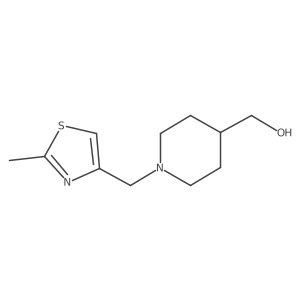 (1-((2-Methylthiazol-4-yl)methyl)piperidin-4-yl)methanol Structure