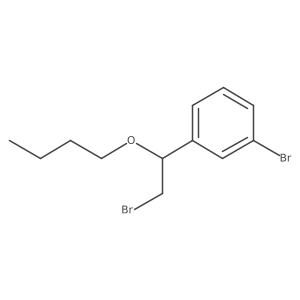 1-Bromo-3-(2-bromo-1-butoxyethyl)benzene结构式