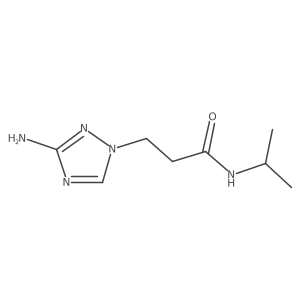 3-(3-amino-1H-1,2,4-triazol-1-yl)-N-(propan-2-yl)propanamide结构式
