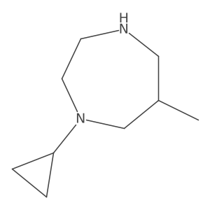 1-Cyclopropyl-6-methyl-1,4-diazepane Structure