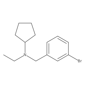 N-[(3-bromophenyl)methyl]-N-ethylcyclopentanamine结构式