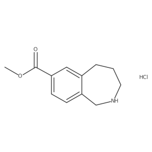 methyl 2,3,4,5-tetrahydro-1H-2-benzazepine-7-carboxylate hydrochloride结构式