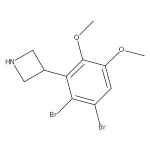 Azetidine, 3-(2,3-dibromo-5,6-dimethoxyphenyl)-结构式