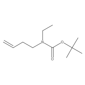 tert-butyl N-(but-3-en-1-yl)-N-ethylcarbamate结构式