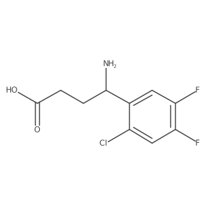 4-Amino-4-(2-chloro-4,5-difluorophenyl)butanoic acid Structure
