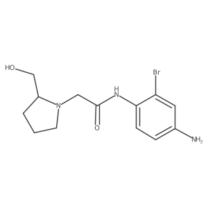 N-(4-amino-2-bromophenyl)-2-[2-(hydroxymethyl)pyrrolidin-1-yl]acetamide Structure