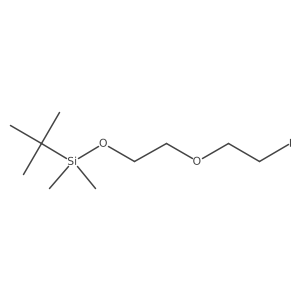 Tert-butyl[2-(2-iodoethoxy)ethoxy]dimethylsilane结构式
