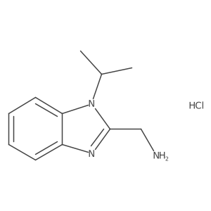 (1-isopropyl-1H-benzo[d]imidazol-2-yl)methanamine hydrochloride结构式