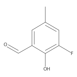 3-Fluoro-2-hydroxy-5-methylbenzaldehyde Structure