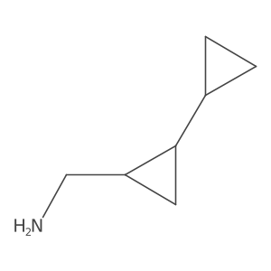 (2-Cyclopropylcyclopropyl)methanamine Structure