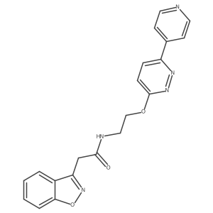 2-(benzo[d]isoxazol-3-yl)-N-(2-((6-(pyridin-4-yl)pyridazin-3-yl)oxy)ethyl)acetamide结构式