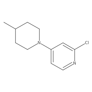 2-chloro-4-(4-methyl-1-piperidyl)pyridine结构式