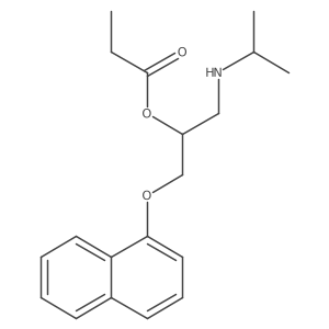 2-Propanol, 1-[(1-methylethyl)amino]-3-(1-naphthalenyloxy)-, propanoate (ester), (R)-结构式