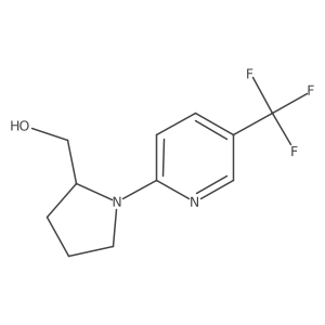 (1-(5-(Trifluoromethyl)pyridin-2-yl)pyrrolidin-2-yl)methanol Structure