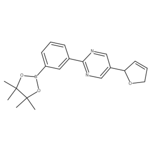 5-(2,5-Dihydrofuran-2-yl)-2-[3-(4,4,5,5-tetramethyl-1,3,2-dioxaborolan-2-yl)phenyl]pyrimidine Structure