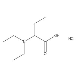 2-(Diethylamino)butanoic acid hydrochloride Structure