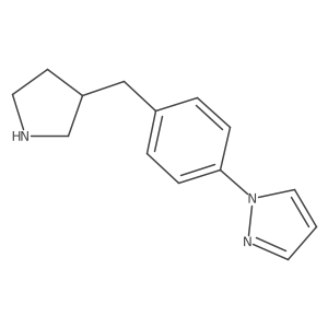 1-{4-[(pyrrolidin-3-yl)methyl]phenyl}-1H-pyrazole Structure
