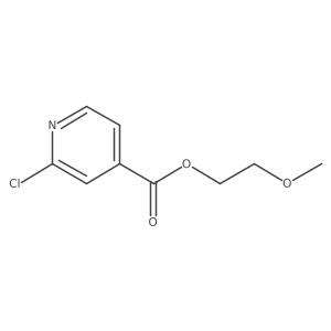 2-Methoxyethyl 2-chloropyridine-4-carboxylate Structure