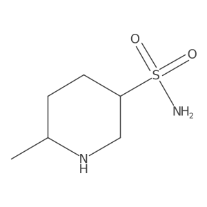 6-Methylpiperidine-3-sulfonamide结构式