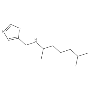 6-Methyl-N-(thiazol-5-ylmethyl)heptan-2-amine Structure