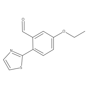 5-Ethoxy-2-(1,3-thiazol-2-yl)benzaldehyde Structure