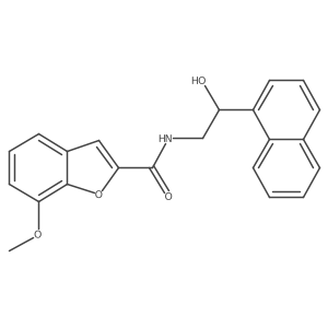 N-(2-hydroxy-2-(naphthalen-1-yl)ethyl)-7-methoxybenzofuran-2-carboxamide Structure