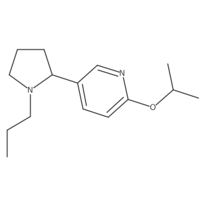 2-Isopropoxy-5-(1-propylpyrrolidin-2-yl)pyridine结构式