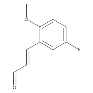 3-(5-Fluoro-2-methoxyphenyl)prop-2-enal Structure