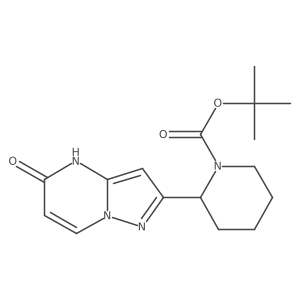 (S)-tert-butyl 2-(5-oxo-4,5-dihydropyrazolo[1,5-a]pyrimidin-2-yl)piperidine-1-carboxylate结构式