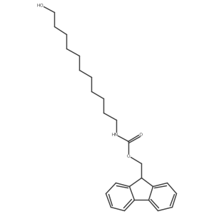 (9H-fluoren-9-yl)methyl N-(11-hydroxyundecyl)carbamate结构式